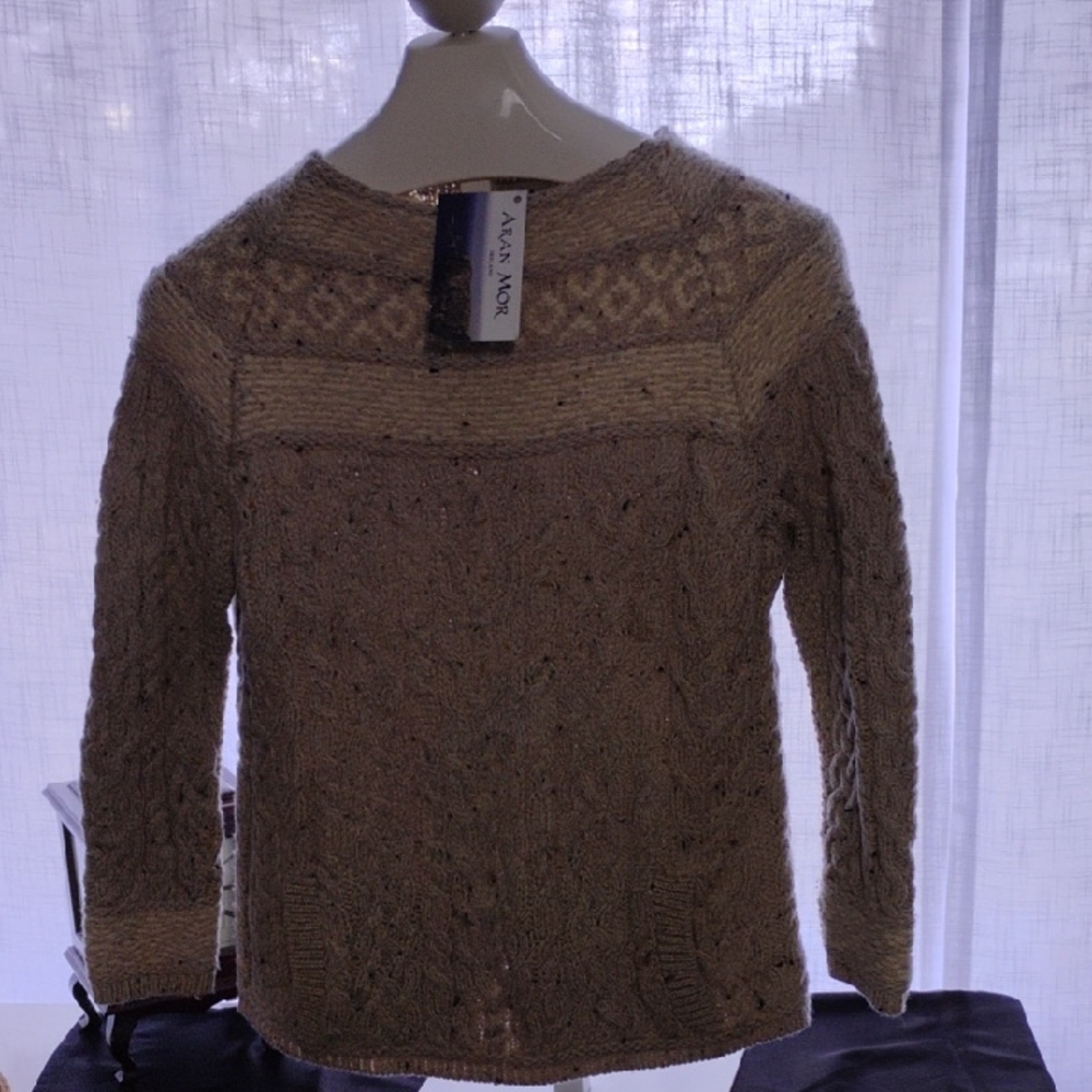 Aran Mor Women's Tan Sweater